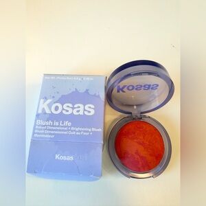 Kosas Blush is Life Baked Brightening Blush | color: Heartbeat Vibrant red | NEW